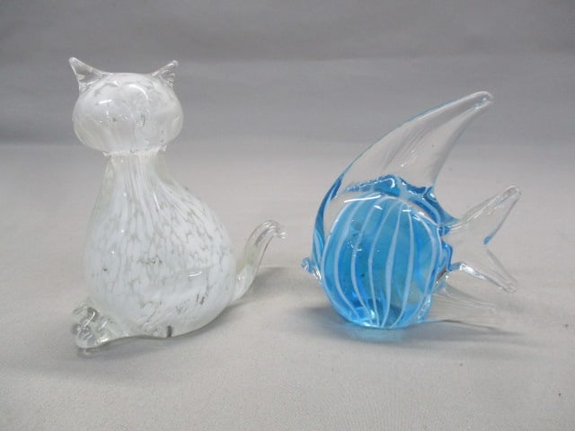 2 Hand Blown Glass Paperweights (1 of 7)