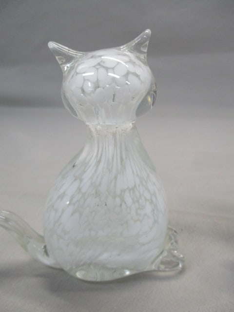 2 Hand Blown Glass Paperweights - 3