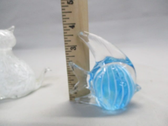 2 Hand Blown Glass Paperweights - 7