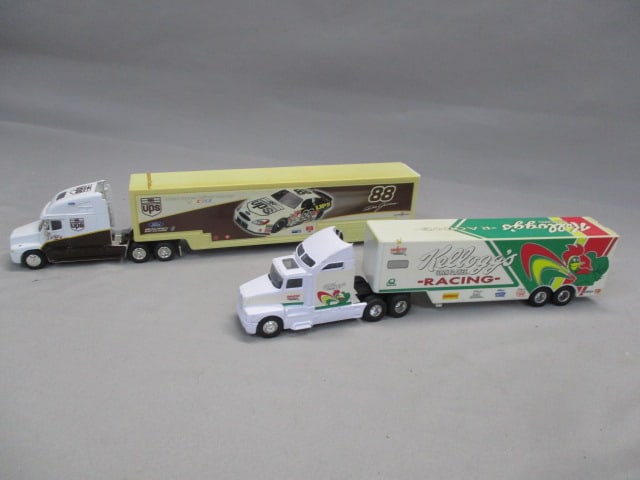2 Nascar Diecast Semi Truck Transporters 1:64 Scale (1 of 10)