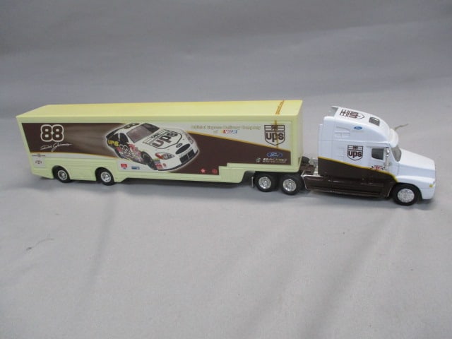 2 Nascar Diecast Semi Truck Transporters 1:64 Scale - 9