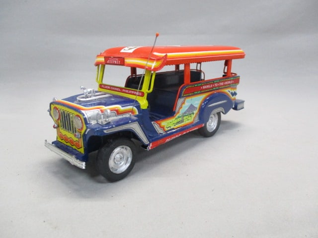 1990's Tin Toy Pro-Mite Philippine Jeepney: 9" x 3.5"