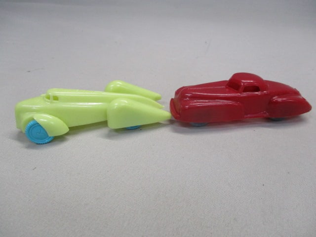 2 1950's Renwal Plastic Cars "Speed King Race Car" & Red Coupe" - 2