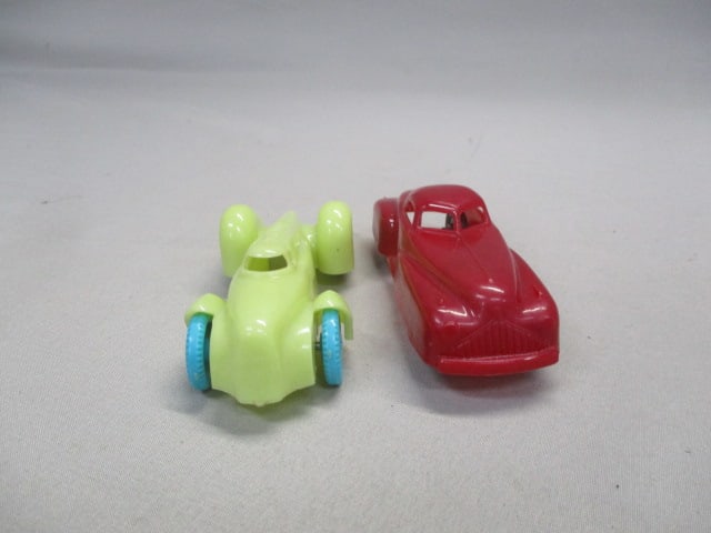 2 1950's Renwal Plastic Cars "Speed King Race Car" & Red Coupe" - 3