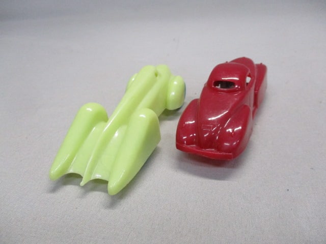 2 1950's Renwal Plastic Cars "Speed King Race Car" & Red Coupe" - 4