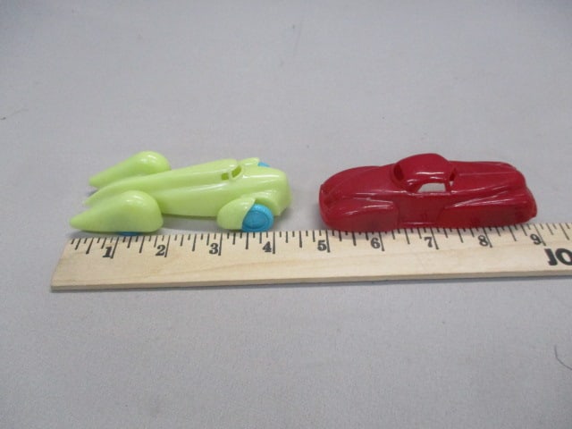 2 1950's Renwal Plastic Cars "Speed King Race Car" & Red Coupe" - 6