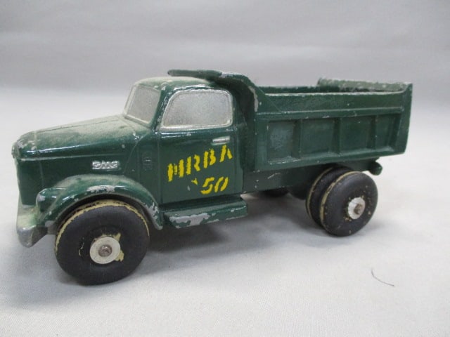1950 GMC Diecast Dump Truck w/Wooden Wheels Promo: .