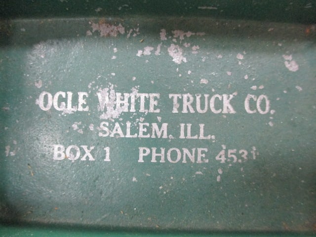 "White" Diecast Stakebed Truck w/White Rubber Tires - 7