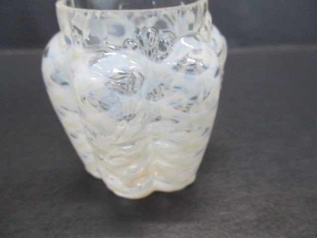 Northwood White Opalescent Glass Pitcher/Cruet 6" - 5