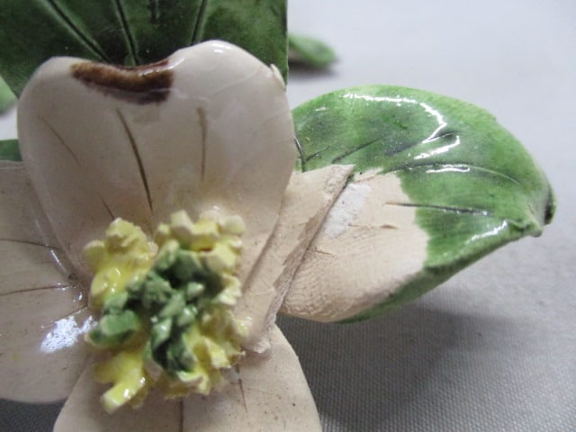 13 Porcelain Flower Place Card Holders - 6