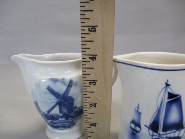 Delph 10.5" Plate Blue Delft Salt & Pepper Shakers w/Tray - 10