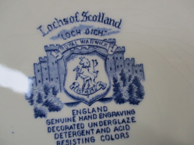 3 Royal Warwick England Lochs of Scotland Loch Oich Plates - 3