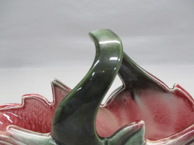 Hull Pottery "Poinsettia Leaf" Basket Planter - 4