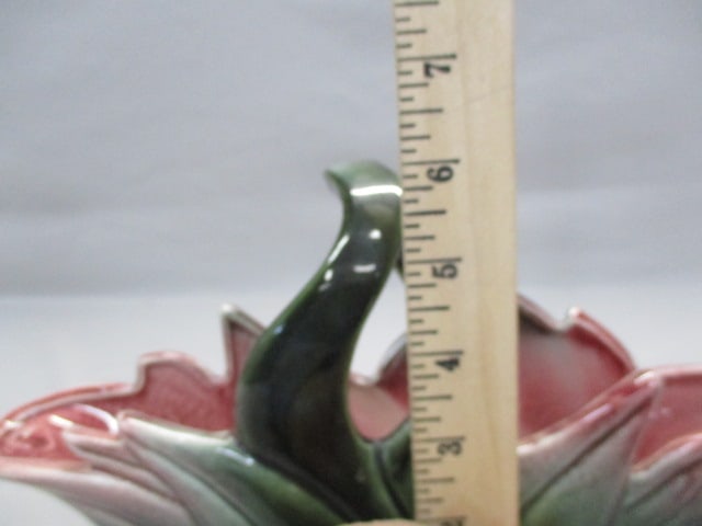 Hull Pottery "Poinsettia Leaf" Basket Planter - 6