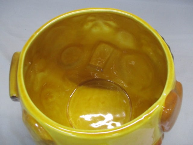 1950's "Cookies All Over" Cookie Jar w/Walnut Handle 10" - 3