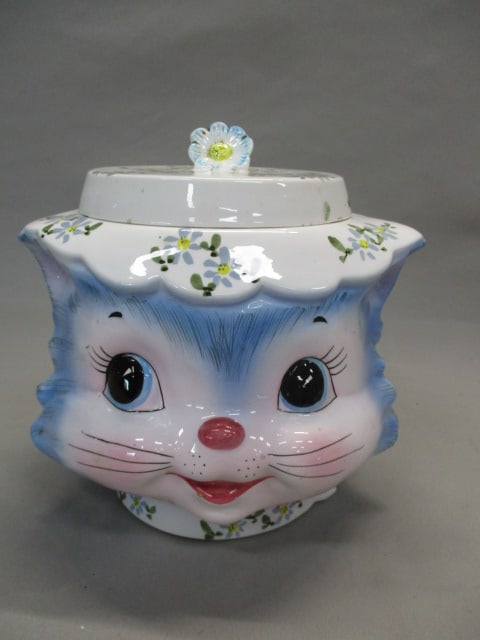 Vintage Leftons #1502 Miss Priss Cat Cookie Jar 7.5" (1 of 7)