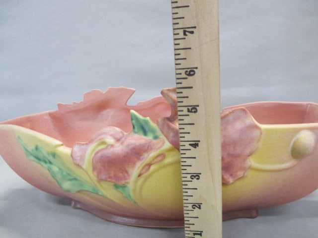 1942 Roseville Pottery "Peony" Pattern Console Bowl - 8