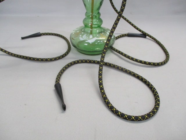 Vintage Green Glass Hookah By Brebbia Of Italy 15" - 4
