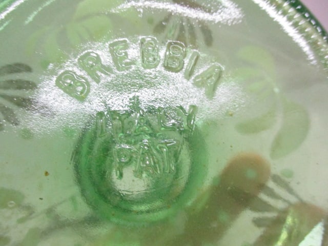 Vintage Green Glass Hookah By Brebbia Of Italy 15" - 8