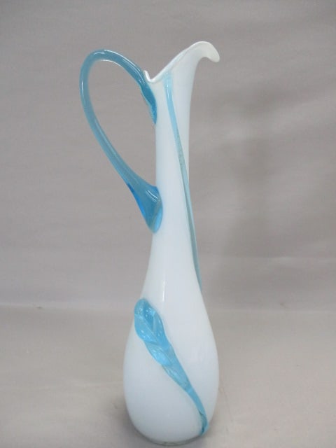 Mid Century Empoli Closed Glass Pitcher (1 of 5)