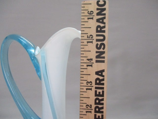 Mid Century Empoli Closed Glass Pitcher - 5