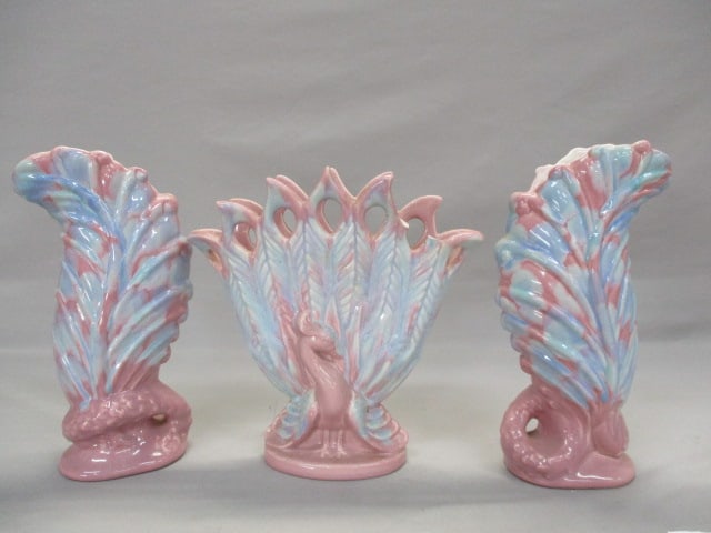 Royal Hager Art Pottery Peacock Vases (1 of 11)
