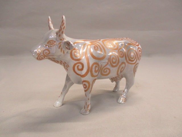 2002 Cow Parade #7306 "Metallicow" Figurine (1 of 6)