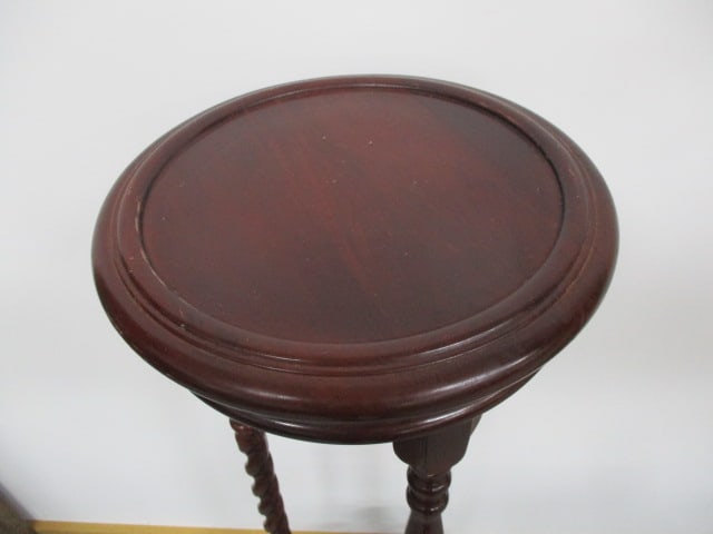 Mahogany Barley Twist Plant Stand 41" - 2