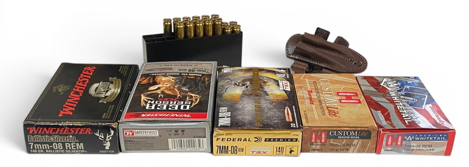 92rds. of Various Hornady, Winchester, Federal 7mm-08 REM. Ammunition (1 of 13)