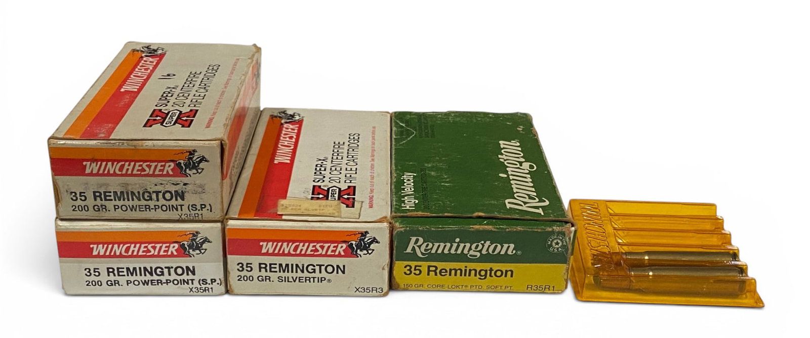 72rds. of Various .35 REM. Ammunition: See photos for what’s all here