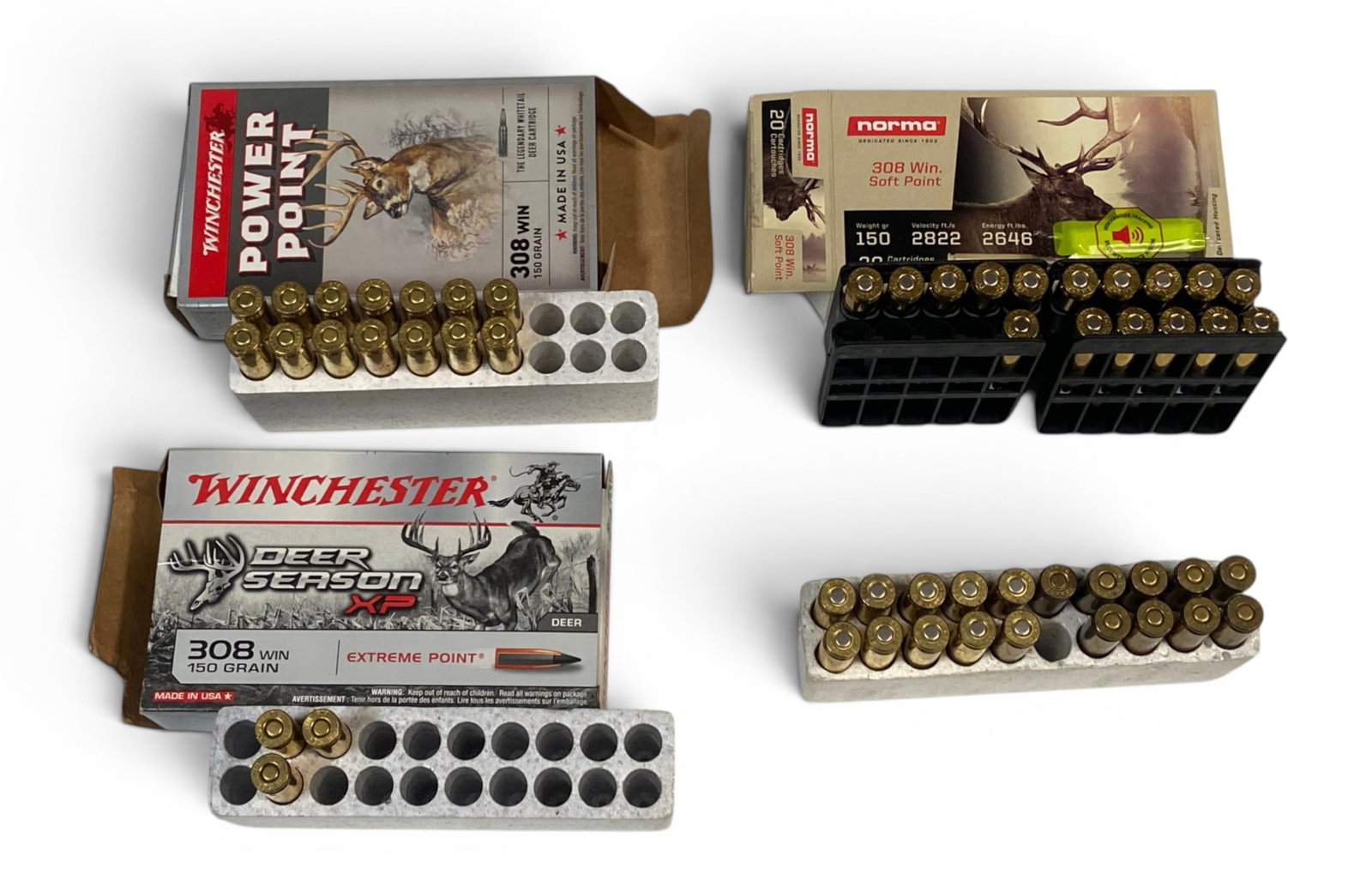 50rds. of Various .308 WIN. Ammunition: See photos for what’s all here
