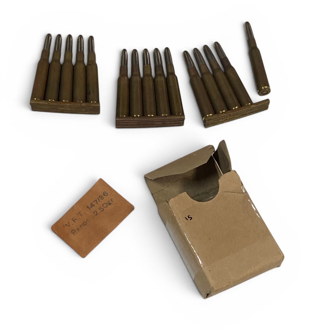 15rds. of FN 7x57mm Mauser Ammunition on (3) Stripper Clips: See Photo(s).