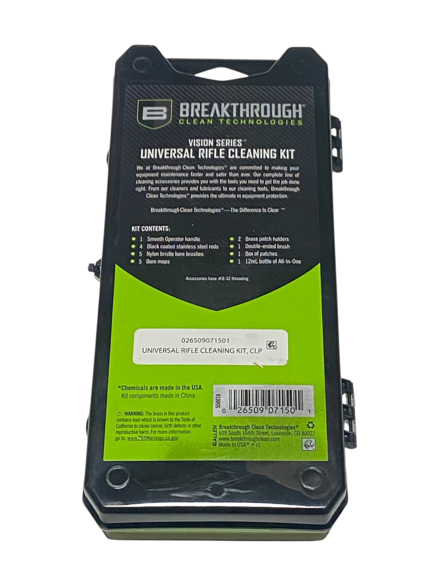 NIB Breakthrough Vision Series Universal Rifle Cleaning Kit - 2