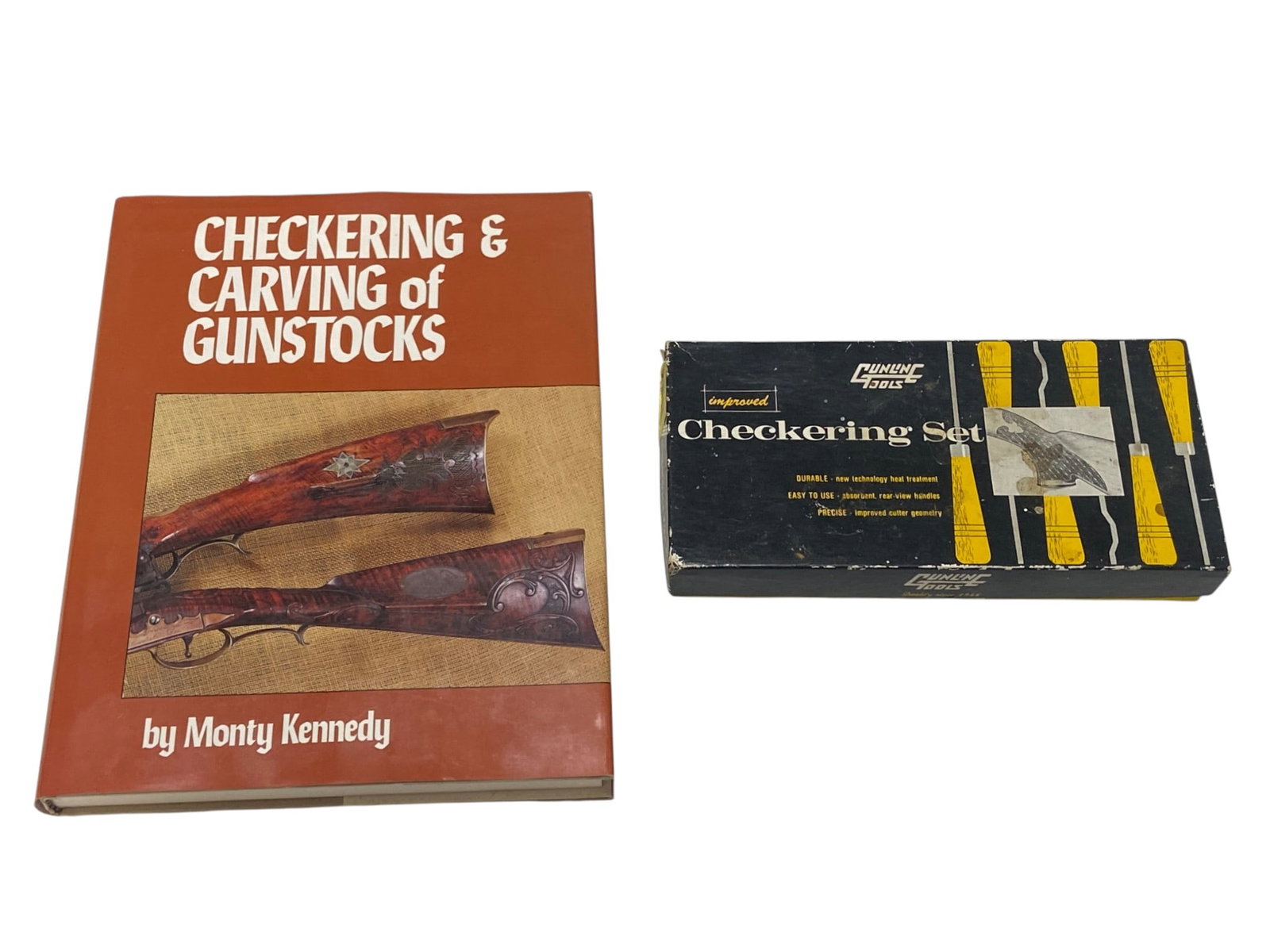 Gunline Tools Checkering Set & Checkering & Carving of Gunstocks by Monty Kennedy Book (1 of 10)