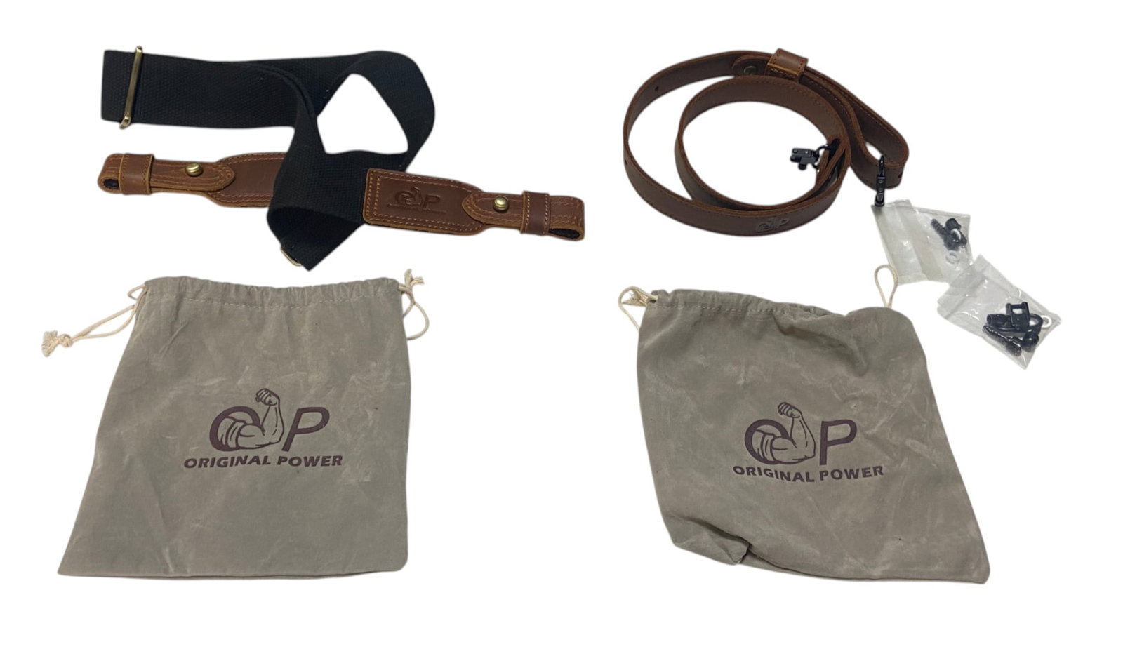 (2) Nice Original Power OP Rifle Slings in Bags: See Photo(s).
