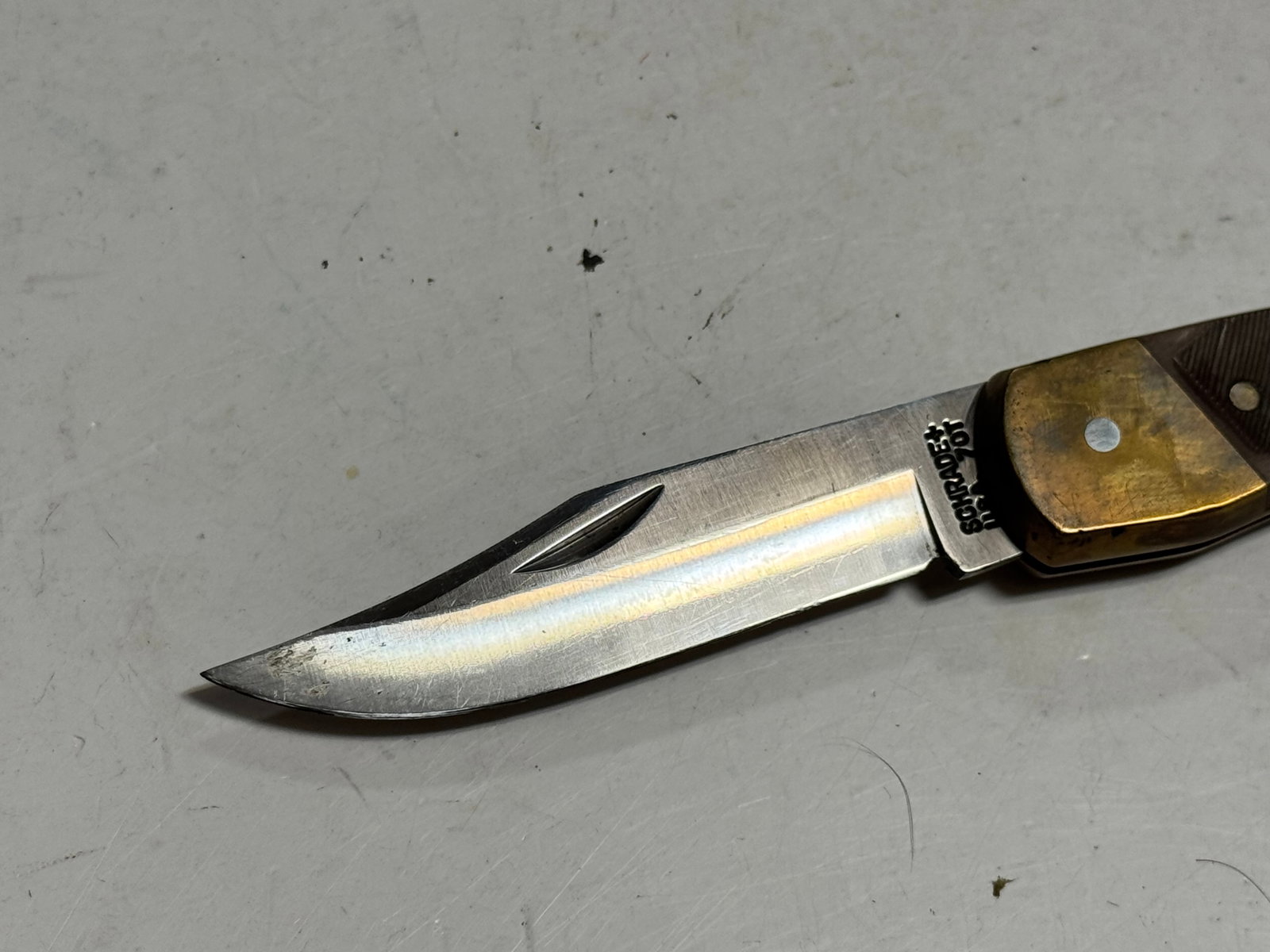 Schrade Old Timer 70T Folding Pocket Knife in Pouch - 4