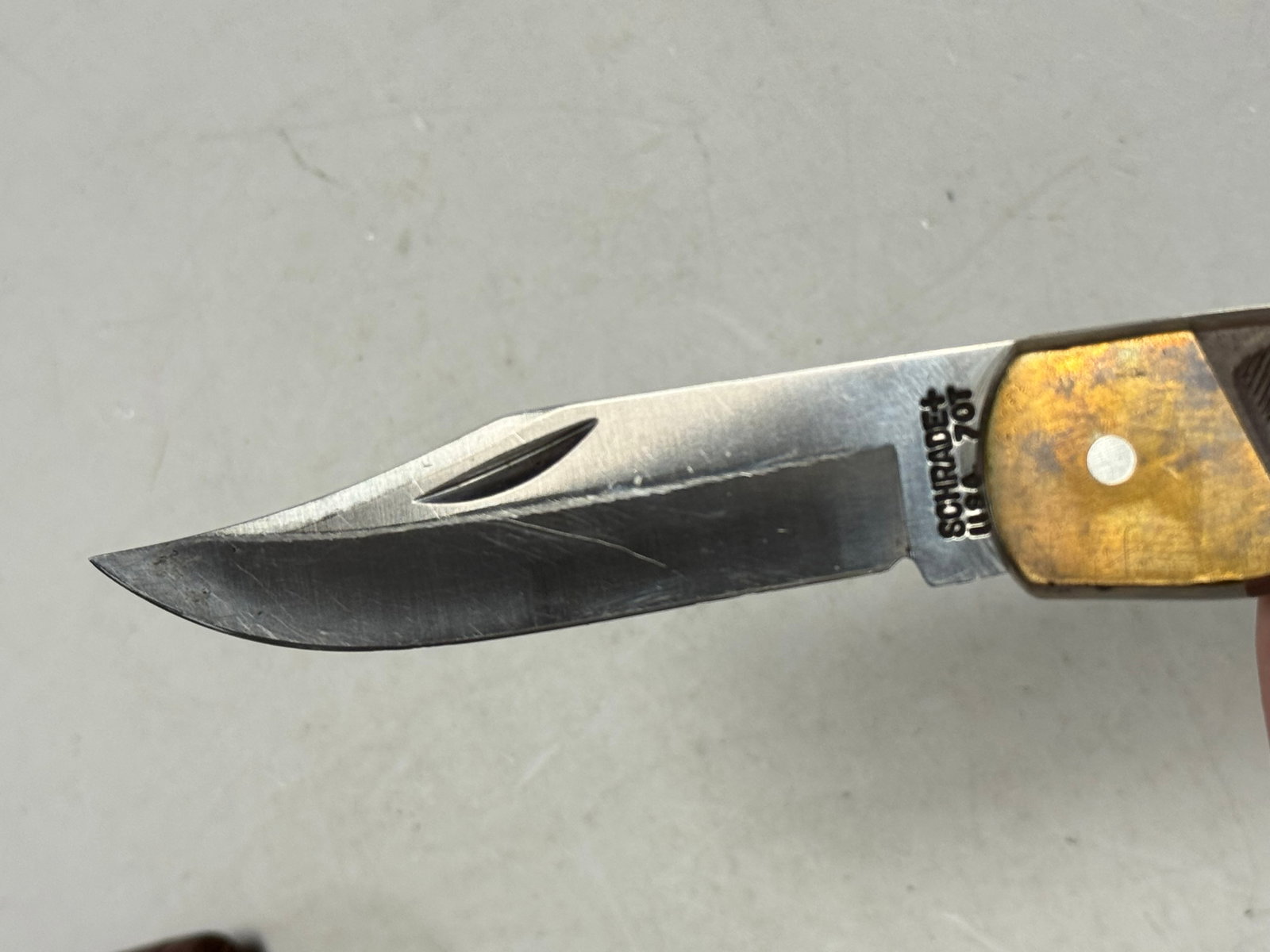 Schrade Old Timer 70T Folding Pocket Knife in Pouch - 8