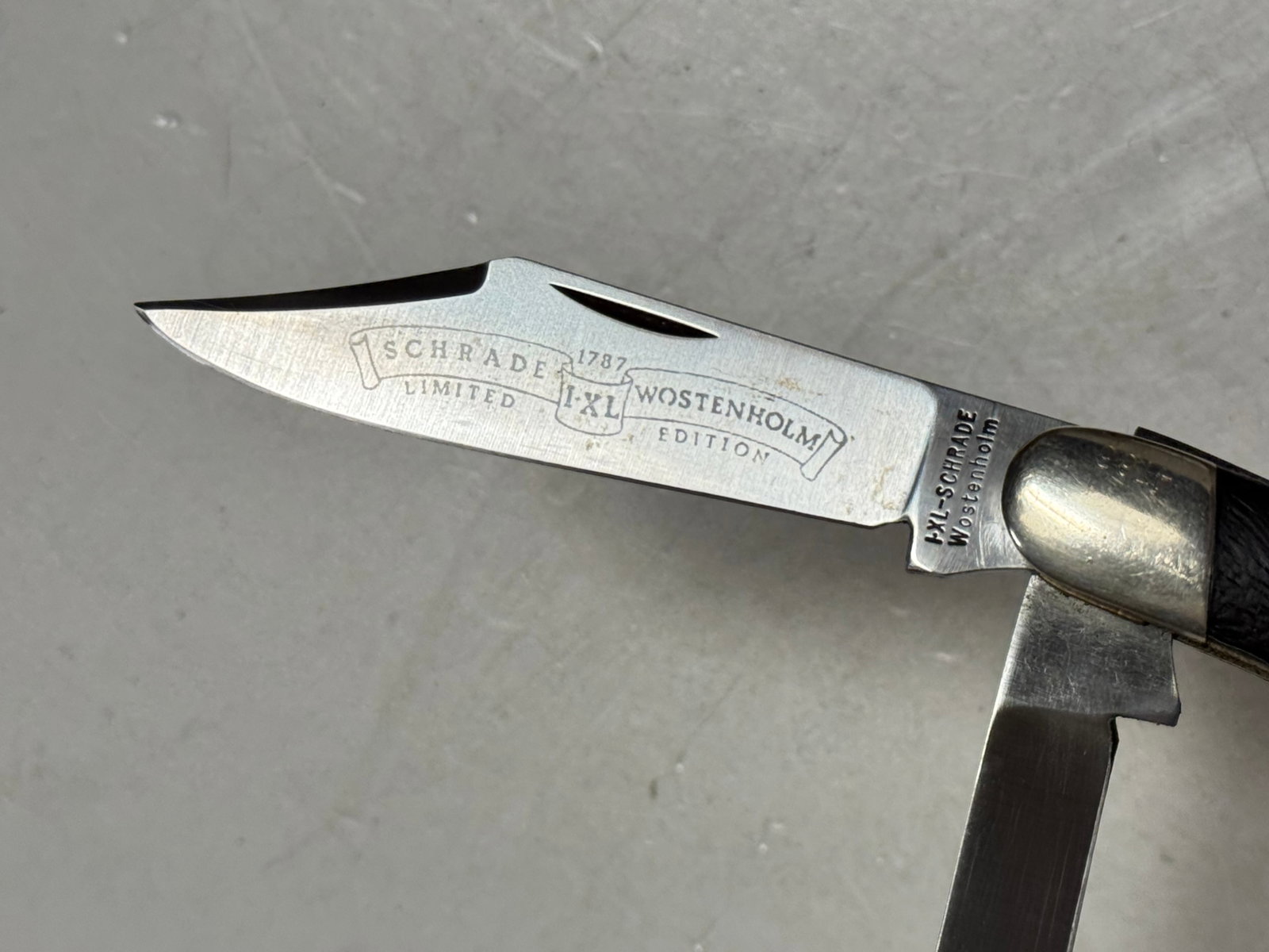 I-XL-Schrade Wostenholm Limited edition 3-Blade 1787-1980 Pocket Knife - 4