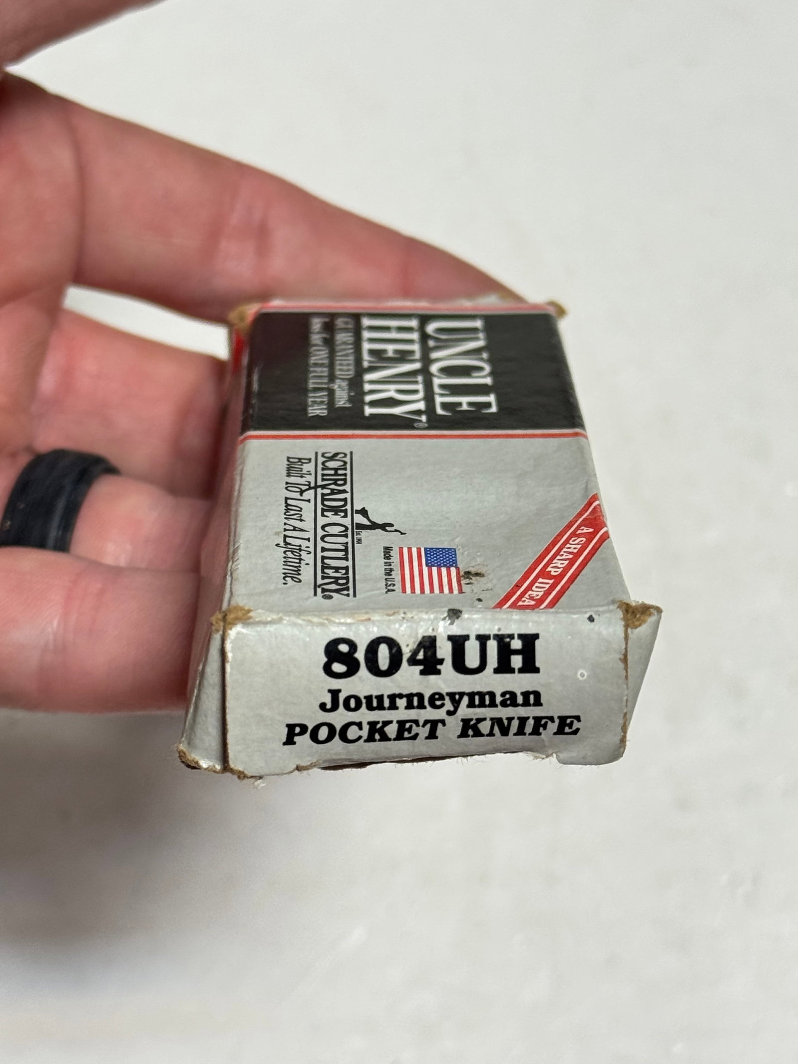 Schrade Uncle Henry 804UH Journeyman Pocket Knife in Box - 9