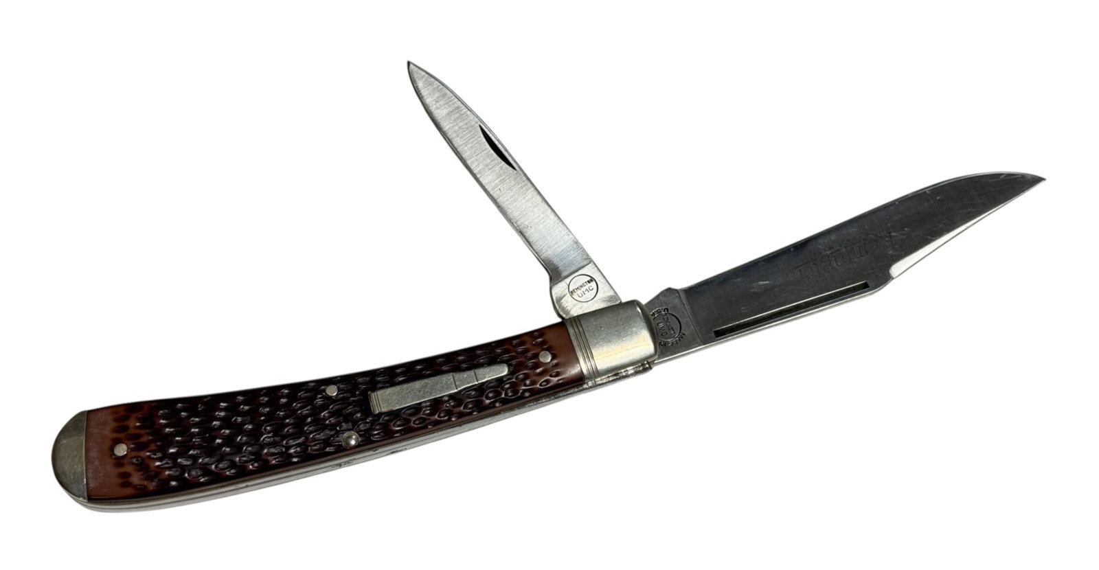 1986 Remington UMC ONE R1263 2-Blade Hunter Bullet Knife in Box - 2