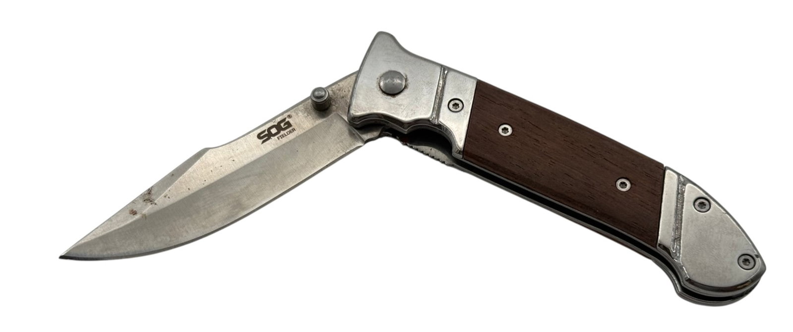 SOG Fielder Folding Lockback Pocket Knife: See Photo(s).