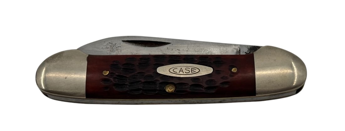 Vintage CASE XX 62131 Canoe 2-Blade Folding Pocket Knife: Overall good condition with some work done to the blades