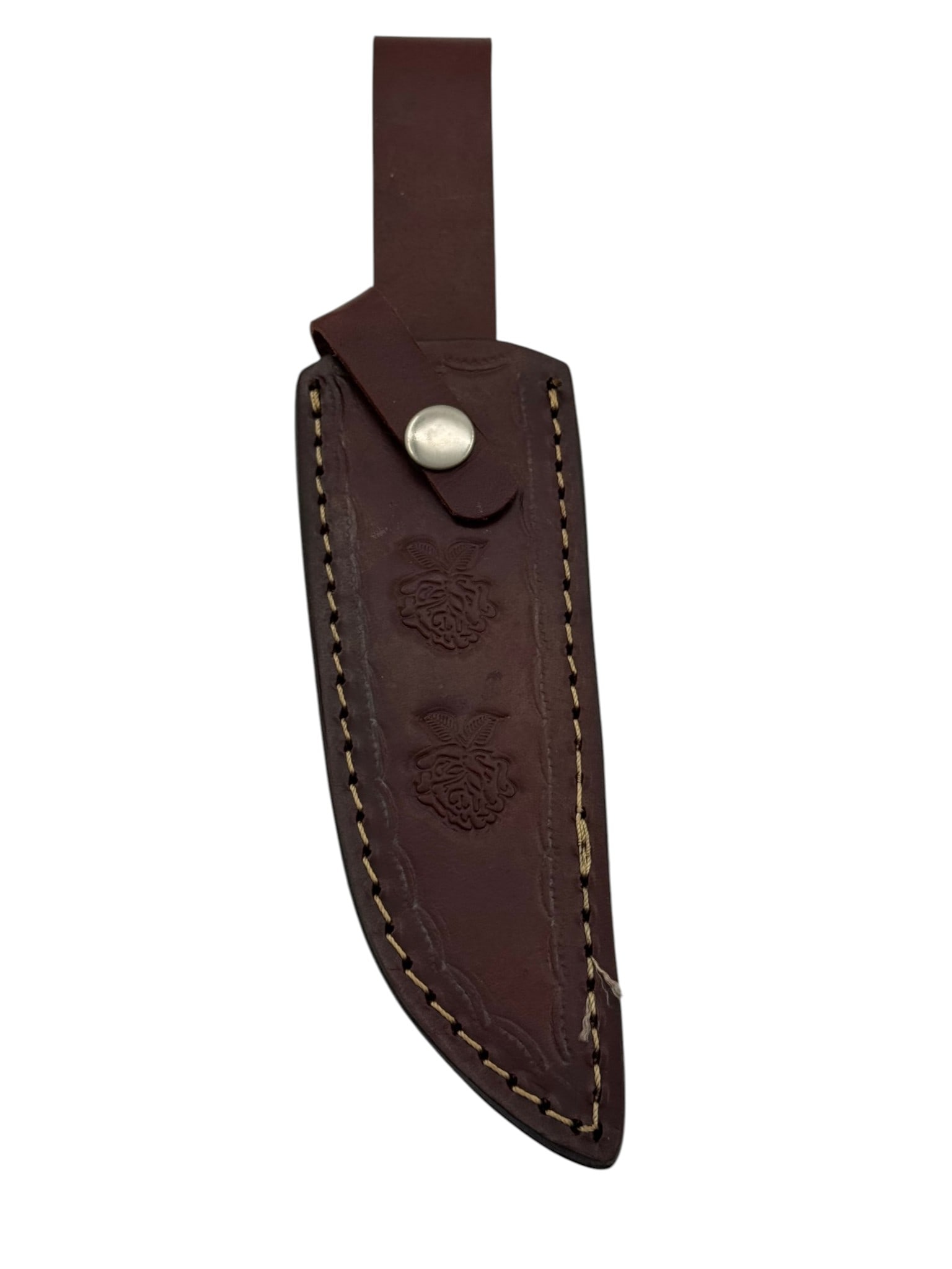 Ashen Edge Fixed Blade Knife with Leather Sheath - 11