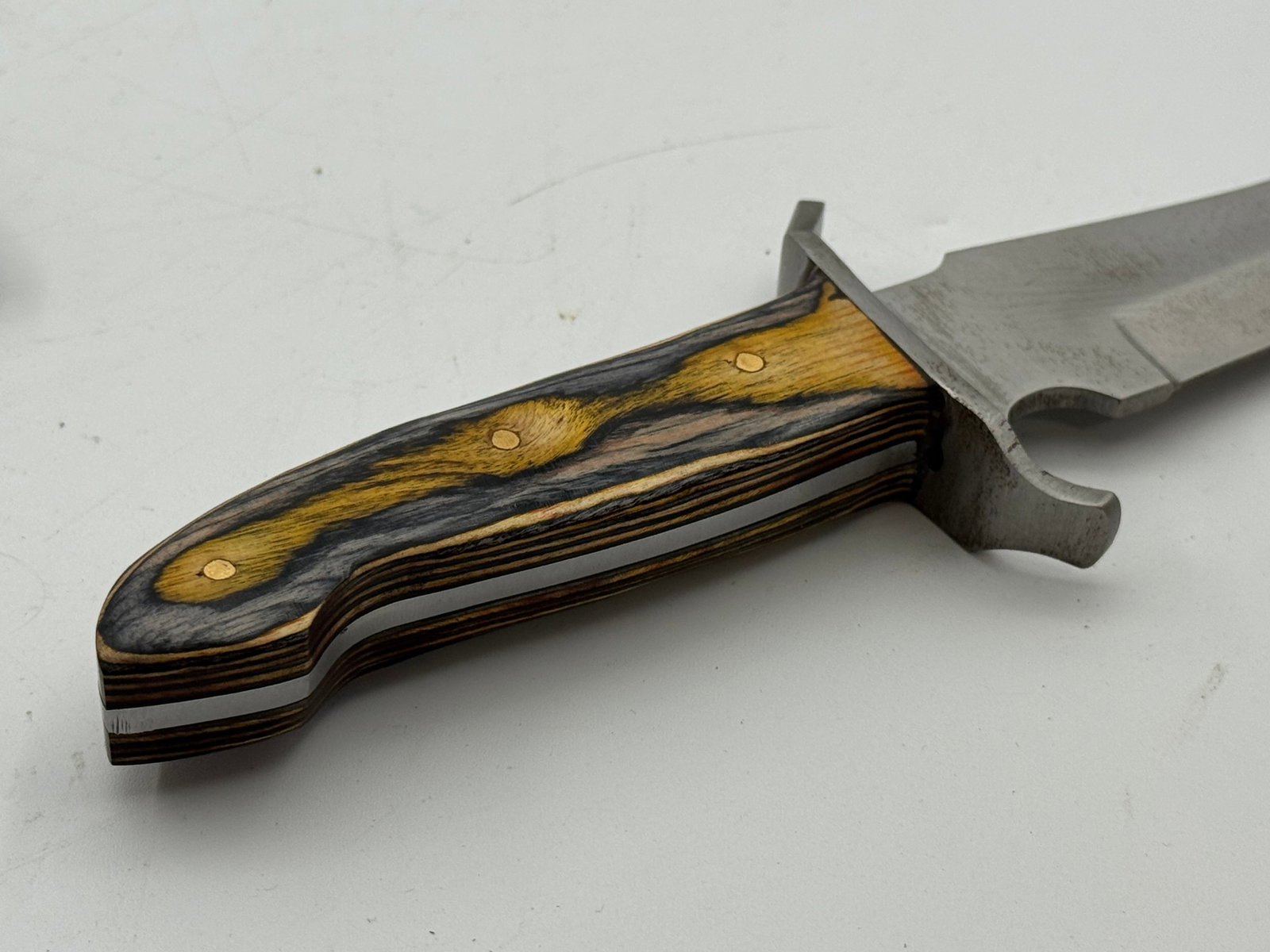 Ashen Edge Fixed Blade Knife with Leather Sheath - 9