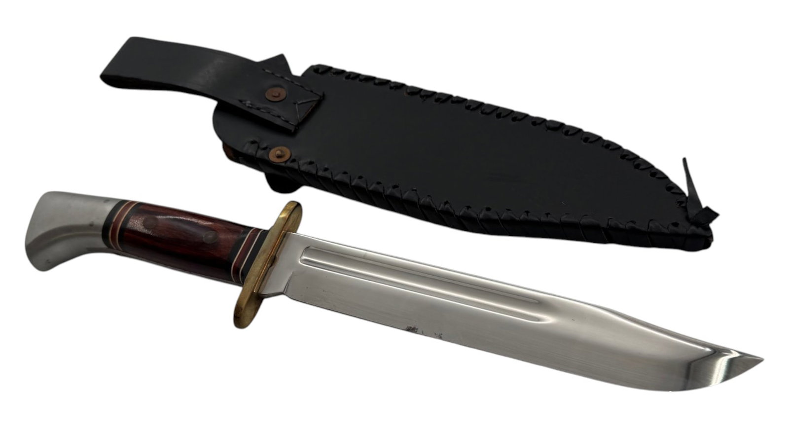 Excellent Western W46-8 “H” Fixed Blade Knife with Leather Sheathe - 5