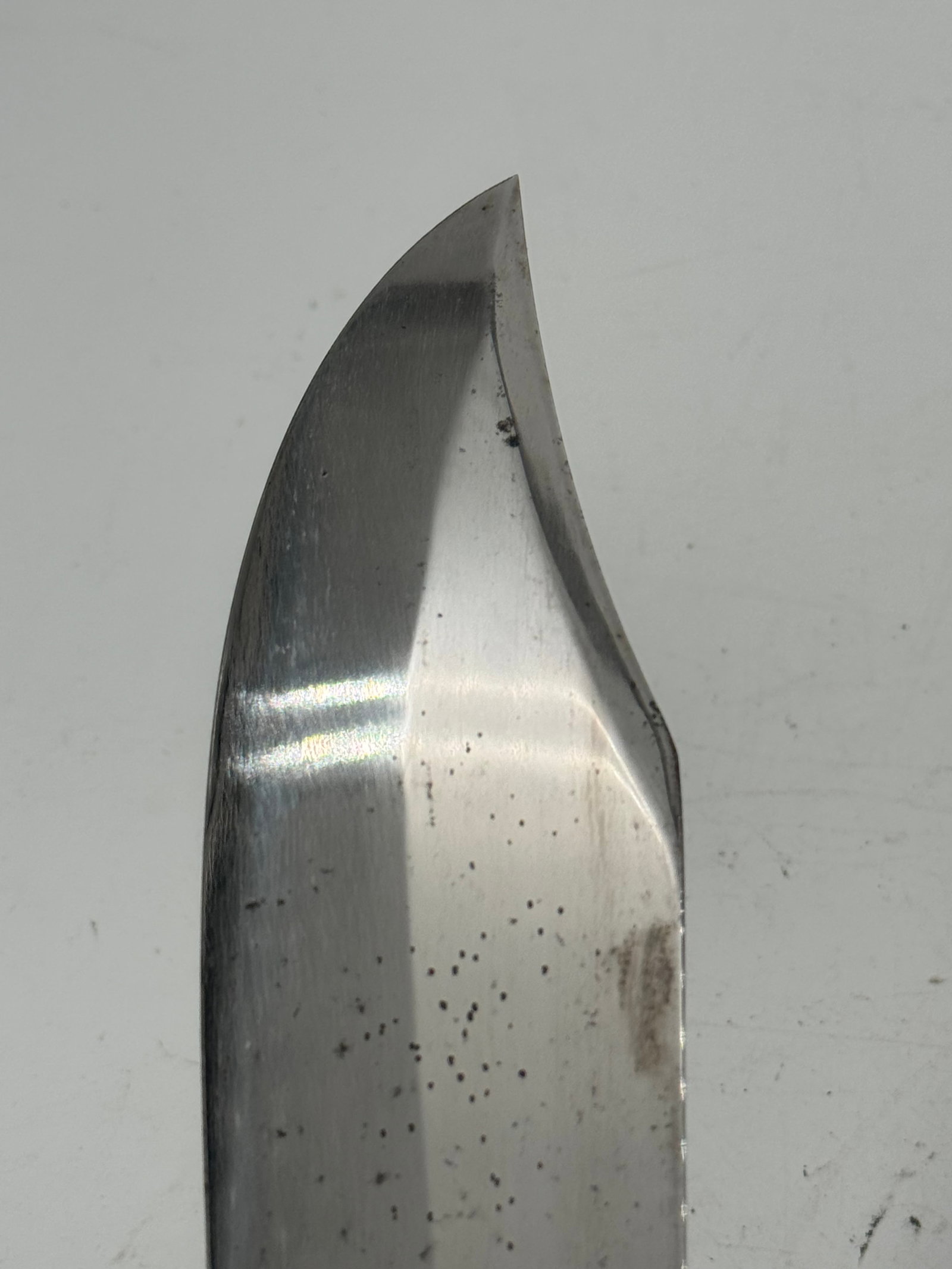 Western W49 “H” Fixed Blade Bowie Knife with Leather Sheathe - 12
