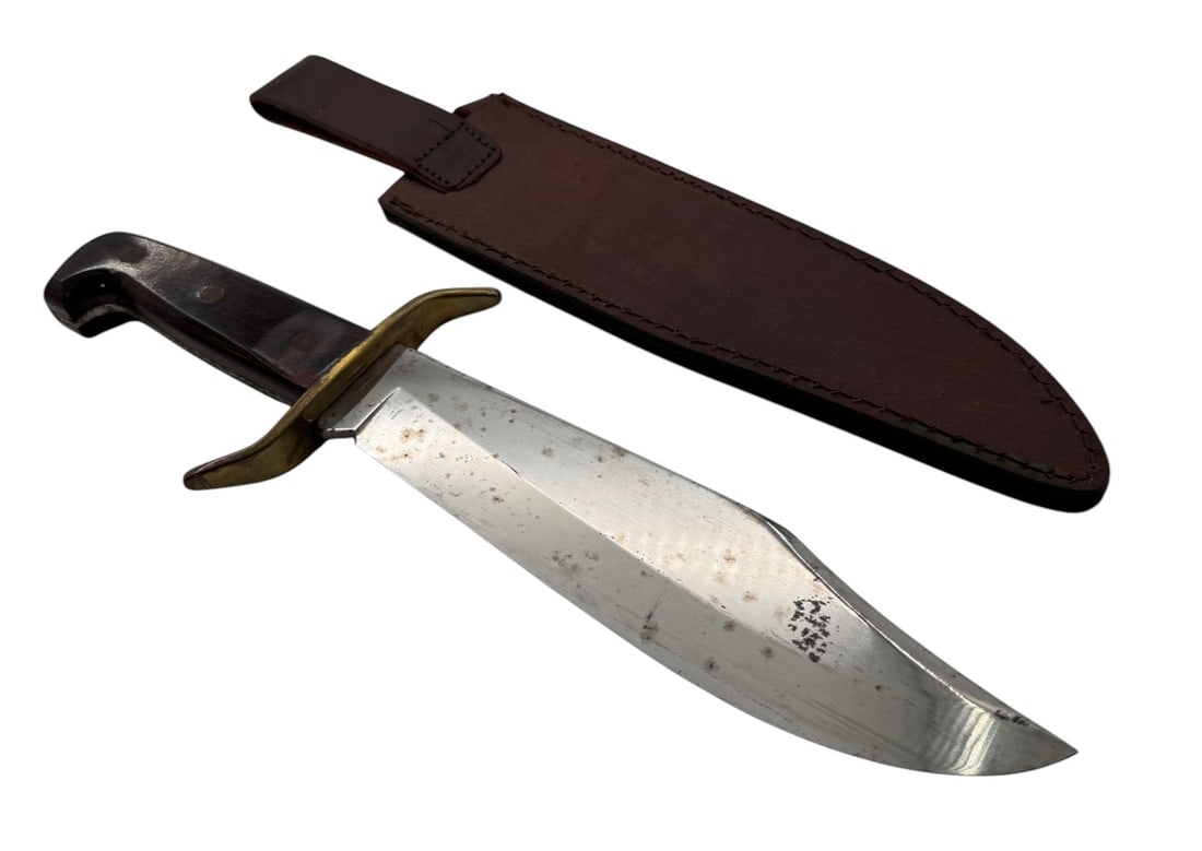Western W49 “H” Fixed Blade Bowie Knife with Leather Sheathe - 5