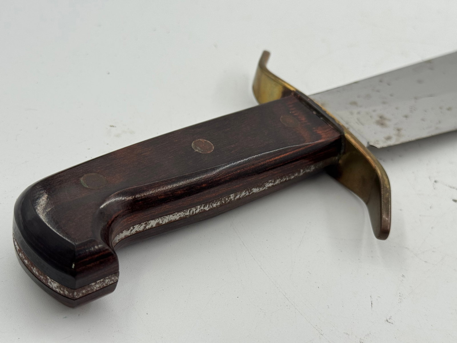 Western W49 “H” Fixed Blade Bowie Knife with Leather Sheathe - 9