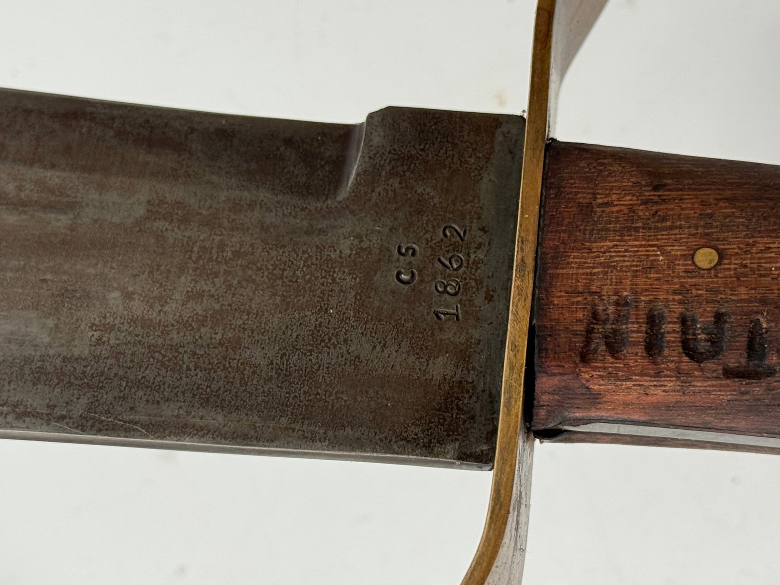 Cedar Mountain Virginia CS 1862 Marked Fixed Blade Bowie Knife - 7