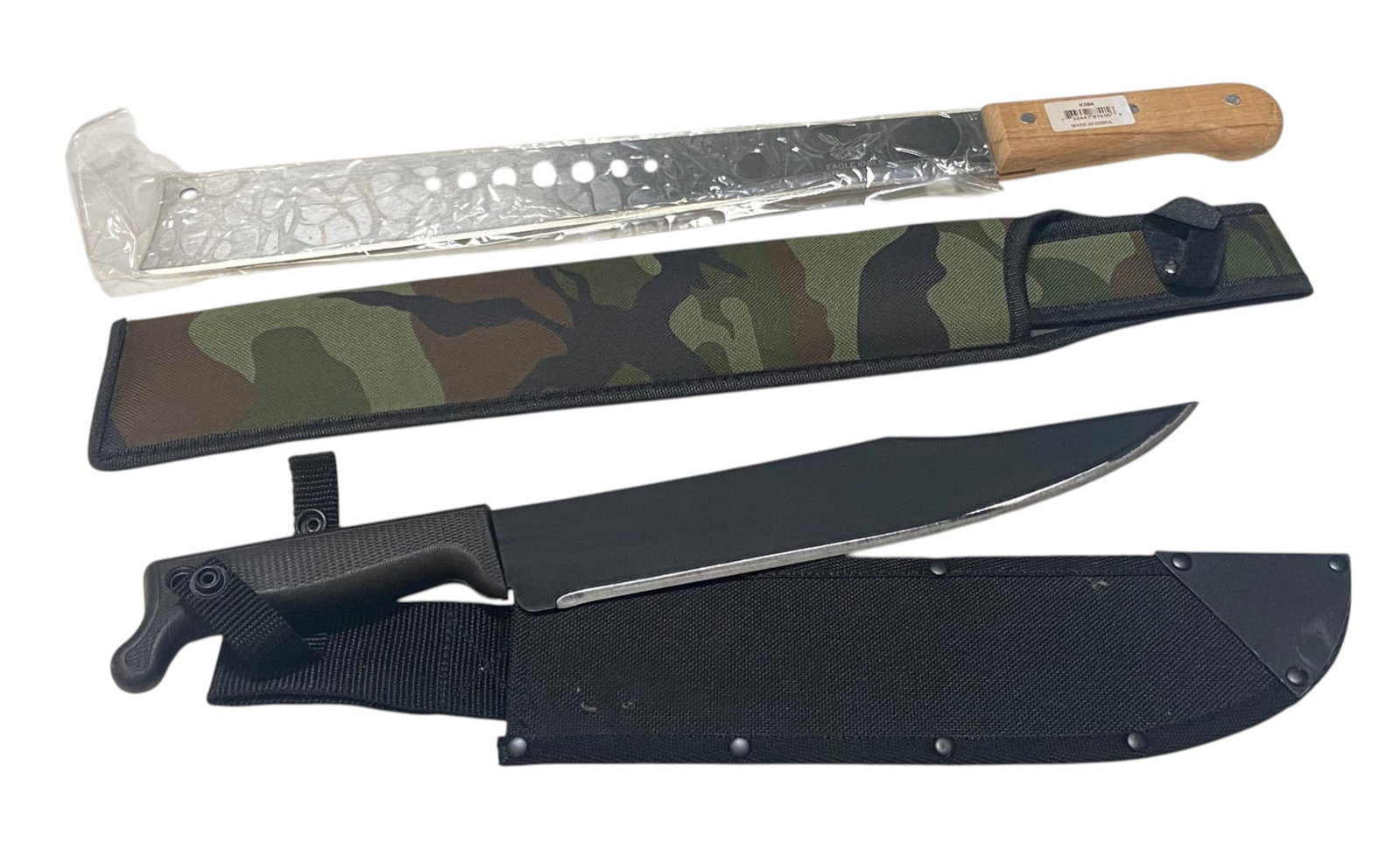 (2) New Survival Machetes with Scabbards (1 of 8)